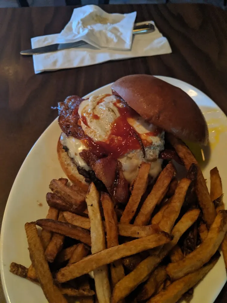 Fried Egg Bacon Cheeseburger